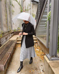 Dubaï islamique de haute qualité col cranté manches longues double boutonnage noir <span class=keywords><strong>Blaze</strong></span> vestes pour femmes musulmanes - Product Image 5