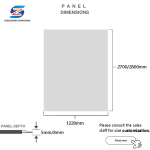 PVC Marbrure placages décoratif intérieur salle de bain wandpaneele UV panneau mural Marbre alternatif Panneaux muraux - Product Image 6