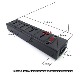 Ổ Cắm Điện PDU Mới Với Bộ Bảo Vệ Quá Tải, Ổ Cắm Đa Năng 4 Chiều Với Đèn LED Chỉ Báo Nguồn Bộ Bảo Vệ Tăng Áp - Product Image 5