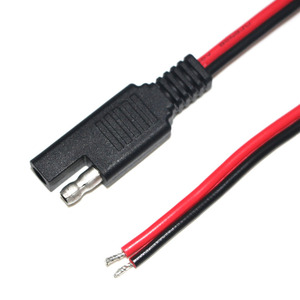 SAE bağlantı kablosu 18AWG 0.3M 2Pin SAE hızlı bağlantı kes tak GÜNEŞ PANELI araba motosiklet için - Product Image 3
