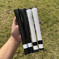 Poignée de putter de golf Mojue Pistol 2 en cuir microfibre antidérapante, poignée de remplacement standard blanche et noire pour accessoires de club de golf