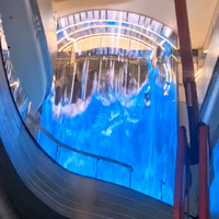Pantalla LED Holográfica Transparente Ultrafina y Flexible para Interiores o Exteriores, Pantalla Transparente para Publicidad