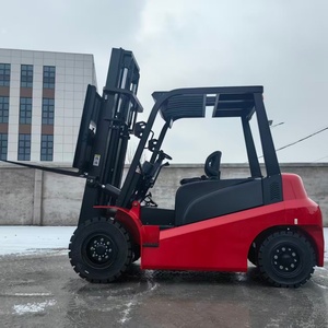 Montacargas Eléctrico JG CPD-50 de 5 Toneladas con Batería de Plomo-Ácido de 60V150Ah, Desplazador Lateral, Mástil de 3 Etapas y Asiento Confortable - Product Image 2