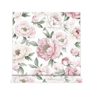 Creation Of Time And Space Peel Stick Wallpaper Floral Pink Self Adhesive For Bedroom <b>Wall</b> <b>Covering</b> - Product Image 5