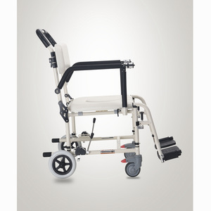 Chaise de bain avec siège de toilette, chaise mobile en alliage d'aluminium pour personnes âgées, pour la douche - Product Image 4