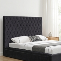 Willsoon Modernes Design Kingsize/Queensize Plattformbett mit Stauraum Holzpaneel und Gepolstertem Kopfteil für Zuhause
