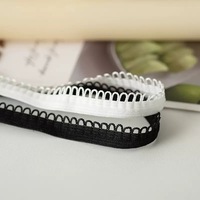 Bande élastique en nylon jacquard de type M, modèle BaiCaiHui 115, 1,2 cm, picots, couleurs personnalisées, pour lingerie, vêtements, textile de maison, sangle