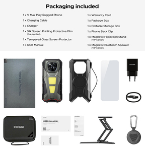 Teléfono con Proyector Doogee, Android 15, NFC, 20500 mAh, Cámara Principal de 200 MP, 16+512 GB, Linterna para Camping, Doogee V MAX Play - Product Image 6