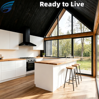 Maison préfabriquée moderne en structure acier avec chambre et salle de bain, entièrement meublée, maison modulaire pour villa familiale, appartement prêt à vivre