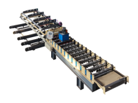 Machine de formage de tuiles de toiture trapézoïdales monocouche automatique personnalisée avec contrôle PLC + écran tactile, moteur, pompe et boîte de vitesses