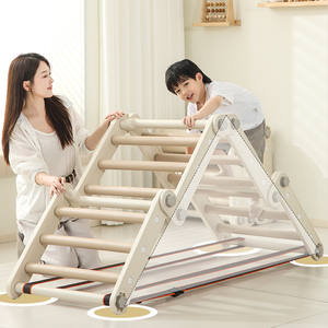 Vente chaude d'usine, aire de jeux intérieure et extérieure de haute qualité avec rampe pour glissière, ensemble d'escalade triangulaire, structure d'escalade pour enfants - Product Image 2