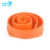 Bol à Manger Lent pour Animaux de Compagnie en Silicone de Qualité Alimentaire Rond pour Chat et Chien Anti-renversement Anti-mange accidentel Anti-étouffement