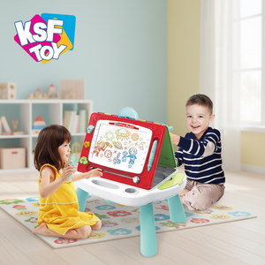 DIY Farbmalerei Abwischbare Magnetische Schreibtafel Doppelseitiger Kunststoff Kinder-Zeichentisch KSF Marke - Product Image 6