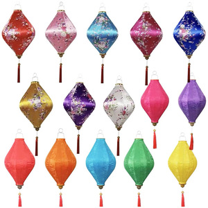 Lụa truyền thống đèn lồng đèn vòng hình dạng nhiều thiết kế cho năm mới trang trí bên cửa hàng trang trí - Product Image 5