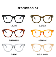 Gafas con bloqueo de luz para hombre y mujer, anteojos con montura óptica, forma cuadrada, Flexible, bonita, de seguridad, clásico, azul, 2021