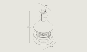Caminetto a Legna dal Design Moderno per Riscaldamento Interno di Ville e Hotel, Autoportante in Acciaio, a <span class=keywords><strong>Bioetanolo</strong></span> e Legna <span class=keywords><strong>Naturale</strong></span> - Product Image 5