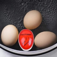 Minuterie d'oeufs bouillis _ Oeufs parfaitement cuits à chaque fois Bouillir parfait Changement de couleur Gadget de cuisine Ustensiles de cuisine Forme d'oeuf coloré