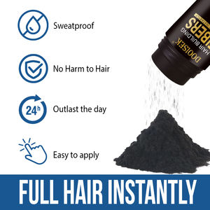 Produit Neuf : Poudre de Fibres Capillaires Épaississante Effet Naturel Semi-Permanent – Traitement Anti-Chute pour Hommes Chauves - Product Image 3