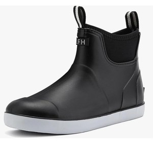 Bottes de pluie unisexes imperméables avec semelle intérieure renforcée en EVA antidérapante, large plateforme en caoutchouc pour la cheville, idéales pour la pêche et toutes les saisons - Product Image 2