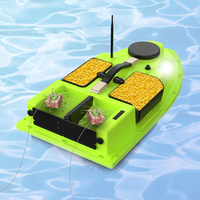 Bateau à appâts avec sonar GPS en plastique pour la pêche à la carpe, avec télécommande et vitesse de 8,0 mph