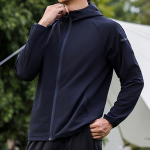 แจ็กเก็ตมีฮู้ดผู้ชายน้ำหนักเบาเสื้อโค้ทผิวแห้งเร็วระบายอากาศได้สำหรับกิจกรรมฤดูร้อน - Product Image 2