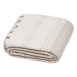 Toalla de playa Fouta MSF al por mayor, toalla de playa Hammam de algodón turco, toalla pareo ligera de secado rápido a rayas para playa, viajes y spa - Product Image 4