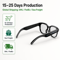 Gafas Inteligentes con IA y Logotipo Personalizado, Cámara de 8MP, WiFi 5.3, Resistentes al Agua IPX4, Video 1080P, Audio de Oído Abierto, Gafas de Sol OEM/ODM