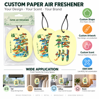 Diffuseur d'air suspendu pour voiture, design amusant personnalisé, parfum d'air en papier promotionnel, différentes senteurs, logo aromathérapie