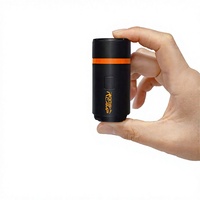 Portable Mini Plastic Air Pump 260LM Camping Light 800mAh Rechargeable Inflator with 5 Nozzles for Air Mattress Swimming Ring