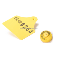 ISO11784/11785 FDX 134,2 Khz Rfid Ear Tags para animales con lector de proximidad para ganado/vaca Rfid Animal Tag