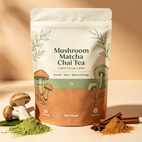 Oem Odm Matcha Chai Tes Poudre de Champignons Boisson Instantanée Complément Alimentaire
