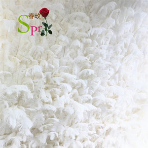 Bouquet de demoiselles d'honneur SPR, décoration de mariage de haute qualité, mur de plumes artificielles enroulable, toile de fond pour mariage, fête d'anniversaire - Product Image 3