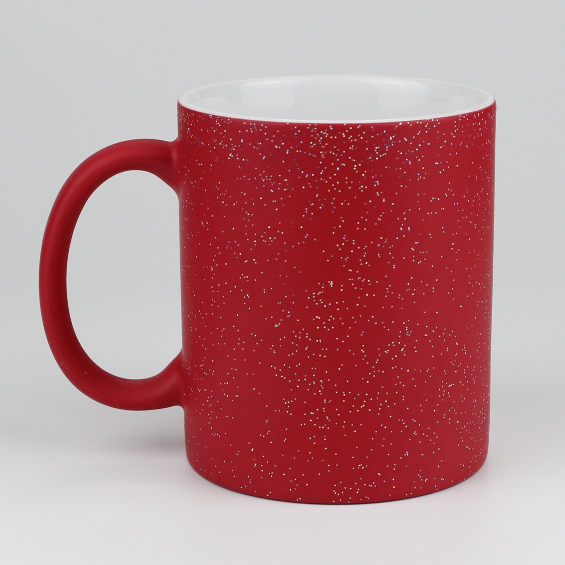 Tasse à changement de couleur ciel étoilé, poignée en C, rouge + coffret cadeau