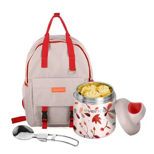 The New Listing Color Bpa Free Stainless Steel Cute Lunch Box For Kids with Carring Handle