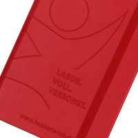 Nouveauté 2026 : Organiseur scolaire personnalisable, planificateur d'exercices, couverture rigide rouge en cuir PU, reliure cousue, logo en relief, Latitude