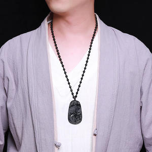 จี้หยกดำแท้ธรรมชาติรูปปลา สำหรับผู้ชายและผู้หญิง หยกขายส่ง พร้อมใบรับรองการประเมินราคา C243 - Product Image 5