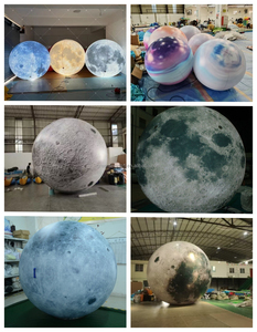 Boule <span class=keywords><strong>de</strong></span> planète gonflable en PVC éducatif Système solaire Soleil Terre Jupiter Mars Saturne Neuf planètes Accessoires d'enseignement - Product Image 4