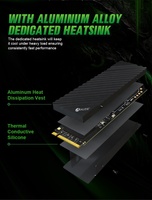 Nvme M.2 Ssd 1Tb Ssd Drive 2TB NVMe SSD Gaming Internal Solid State Drive dengan Heatsink