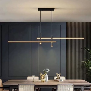 Lampada a Sospensione LED Moderna Minimalista, Illuminazione Lineare per Ristorante, Luce Creativa Nordica per Bancone Bar, Illuminazione Interna Lunga - Product Image 2