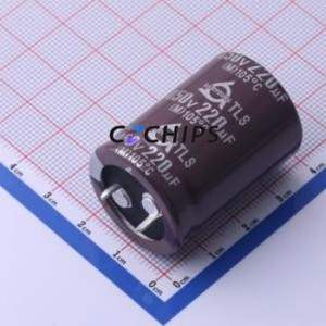 Condensador Electrolítico de Aluminio de Montaje Superficial TLS450V220M25.4*35 V, Orificio Pasante, D25.4xL35mm 220uF 20% 450V 10mm - Product Image 1