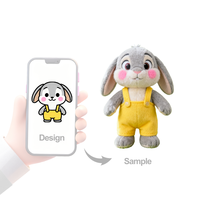 Peluche lapin de haute qualité CE ASTM, vente en gros, design miniature, jouet en peluche personnalisé pour les vacances des enfants
