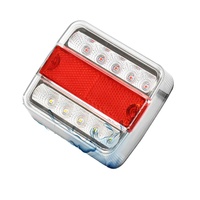 Feu latéral carré à LED pour camion 12V 24V, feu arrière réflecteur pour camping-car et remorque