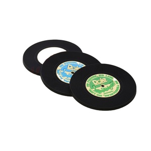 Manufactory Wholesale Rubber coaster Soft PVC Round Design coaster