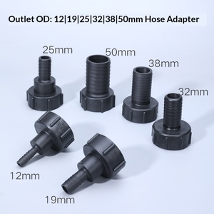 Accesorios para Conectores de Tanques IBC, Conector de Plástico de 1 Pulgada, Manguera de 1/2, Adaptador Recto Hexagonal de 6 Puntas para Contenedores y Barriles de Productos Químicos - Product Image 2