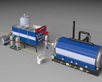 Aucun pneu de rebut d'usine de pyrolyse par lots de pollution au mazout