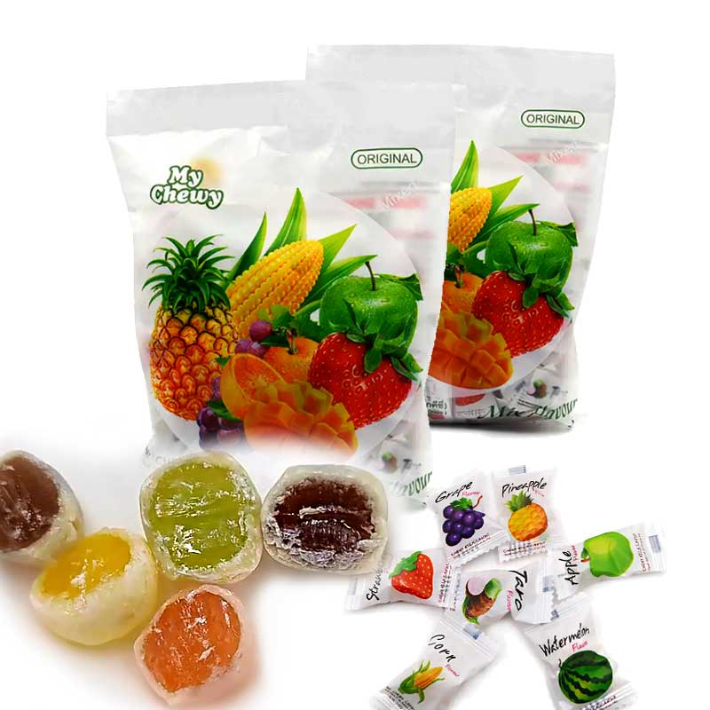 Крупная партия, халяльный центр, наполненный фруктовым вкусом, моя Жевательная конфетница, мягкие конфеты, сэндвич, желейные конфеты с сахарным покрытием