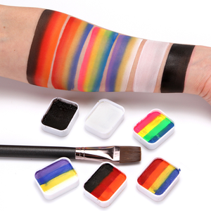 Palette de <span class=keywords><strong>peinture</strong></span> pour le <span class=keywords><strong>visage</strong></span> et le corps arc-en-ciel 12 couleurs en gros Fournitures d'art pour la <span class=keywords><strong>peinture</strong></span> corporelle des enfants - Product Image 4