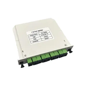 Divisor PLC de fibra óptica SC/APC 1x8, minitubo tipo divisor Plc, resistente al agua, caja de Cassette tipo Ftth SC UPC LGX