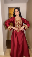 2024 nouveauté dubaï ethnique musulman Hijab pour femmes crêpe Satin Polyester longue robe Abaya femmes robe musulmane robe modeste