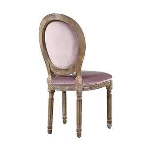 Cadeira lateral de alta qualidade para móveis domésticos Cadeiras nórdicas estofadas elegantes para casamento